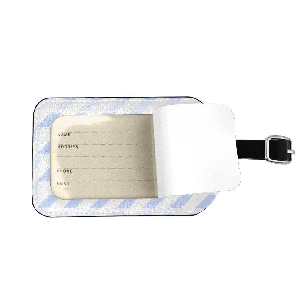 Removable And Convenient Leather Luggage Tag - Mubimart