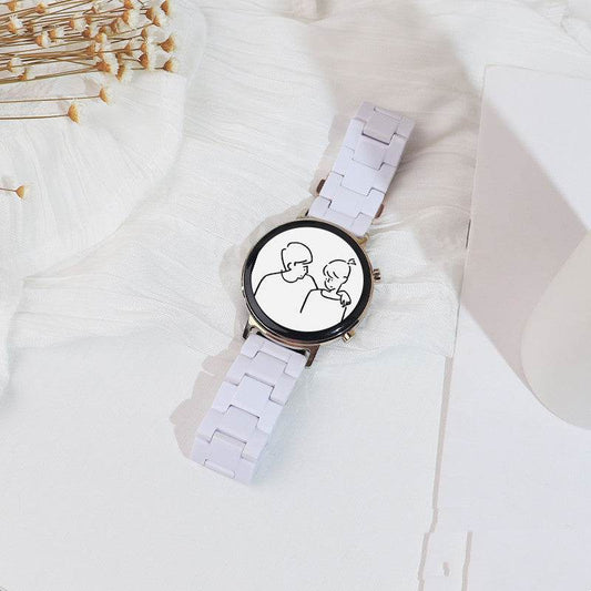 Resin Smart Watch Belt - Mubimart