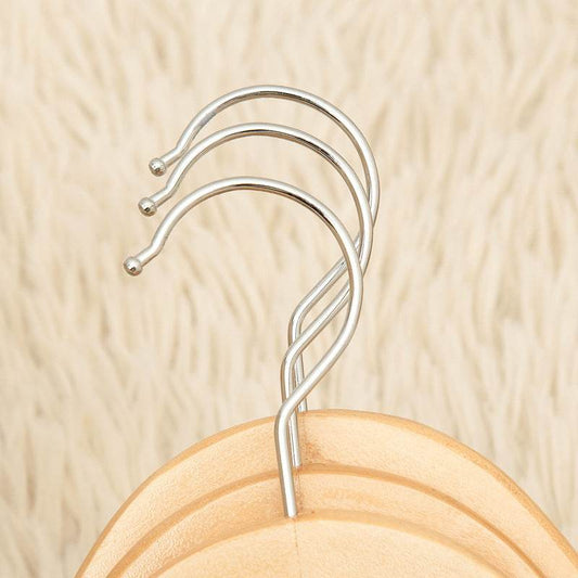 Retro solid wood hanger wooden clothing hanger - Mubimart