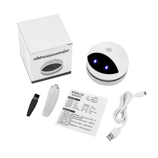 Robot Desktop Vacuum Cleaner Usb Charging Wireless Car Mini-Portable - Mubimart