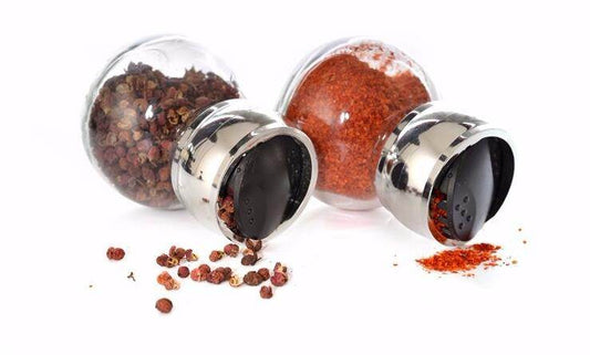 Rotary Seasoning Storage Spice Bottle Rack Kitchen Salt and Pepper Cruet Condiment Set Containers for Spices - Mubimart