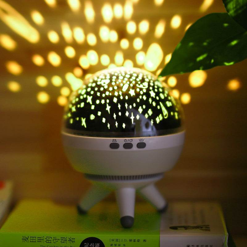 Rotating starlight projection lamp - Mubimart