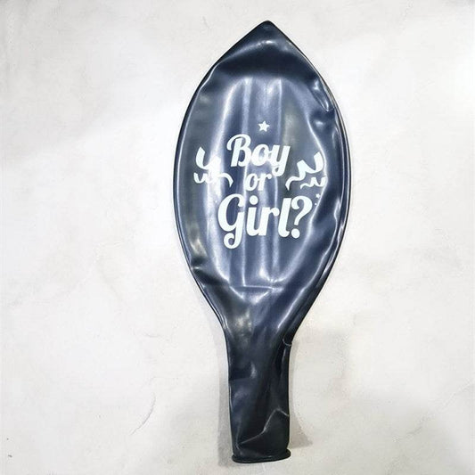 Round Black Gender Reveal Balloon Party Decoration - Mubimart