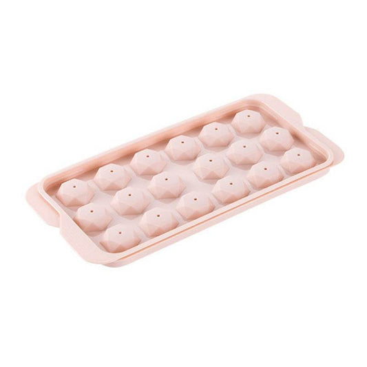 Round Ice Tray, Plastic Ice Cube Mold, Ice Spherical Ice Cube Box, Large Capacity - Mubimart