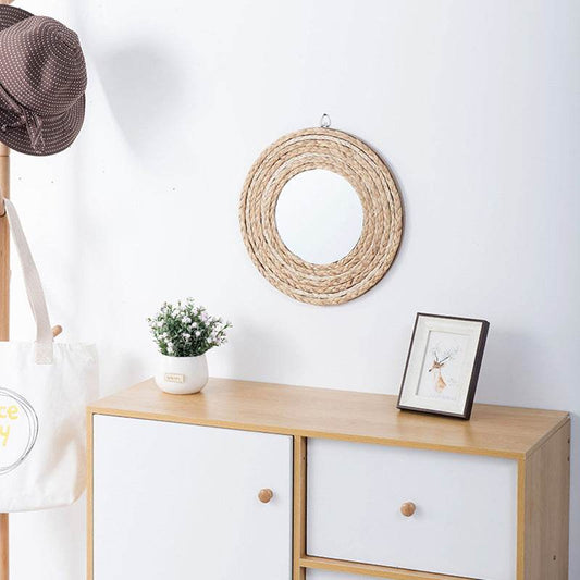Round Makeup Mirror Wall-mounted Round Mirror - Mubimart