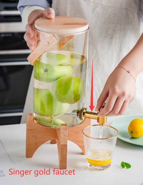Self-service Juice Dispenser With Faucet Cold Drink Barrel Creative Water Dispenser - Mubimart