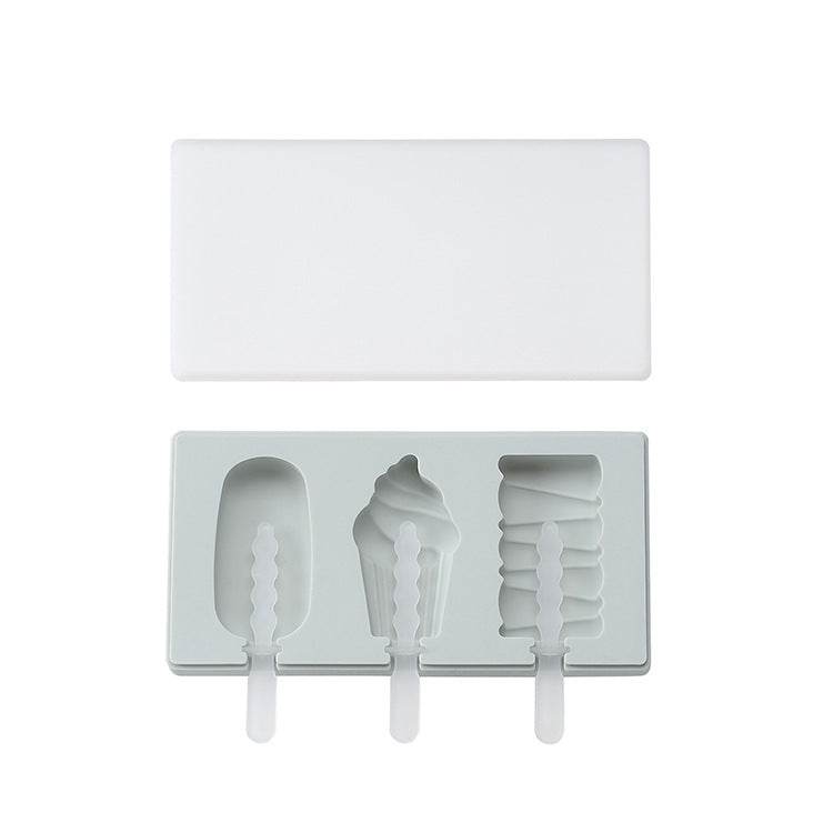 Siamese Ice Cream Mold With Lid Silicone Ice Cream Stick Ice Mold - Mubimart