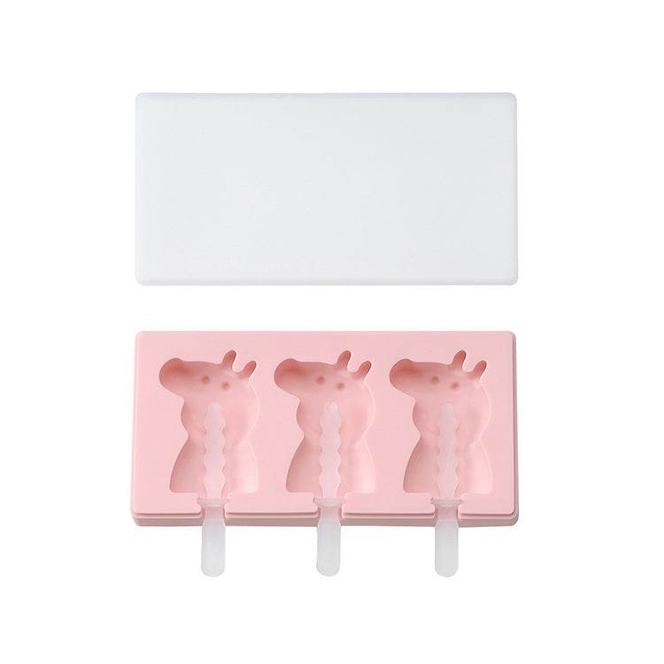 Siamese Ice Cream Mold With Lid Silicone Ice Cream Stick Ice Mold - Mubimart