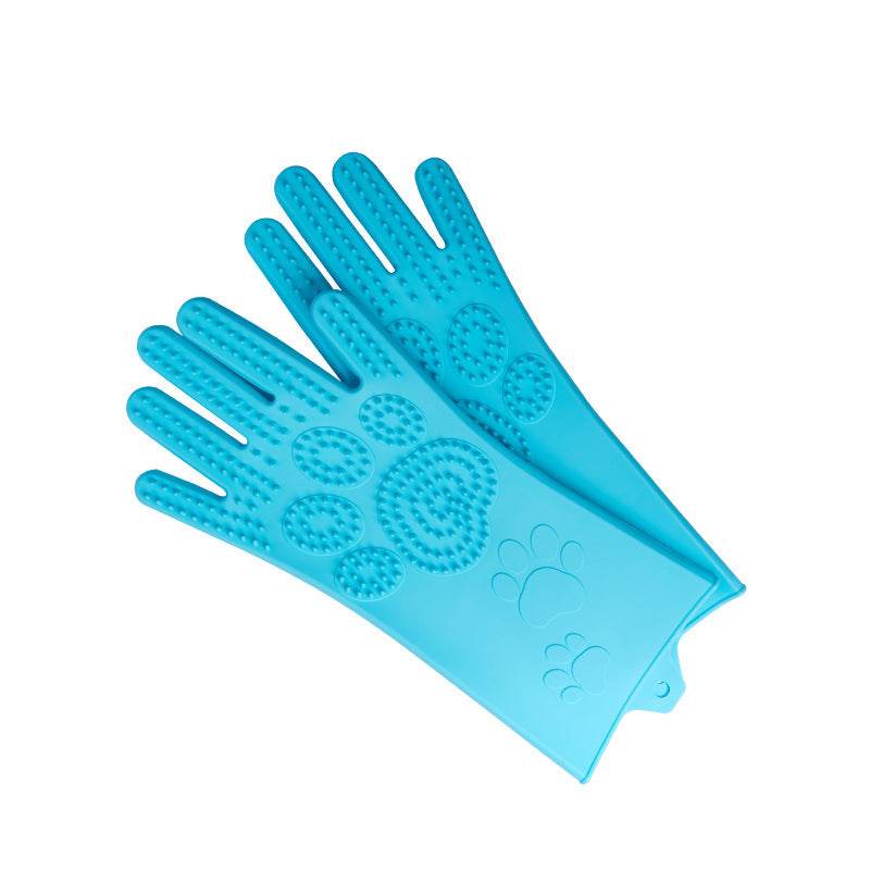 Silicone Heat-resistant Cleaning Brush Scrubbing Gloves - Mubimart