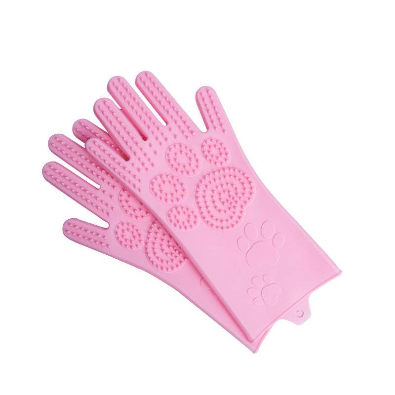 Silicone Heat-resistant Cleaning Brush Scrubbing Gloves - Mubimart