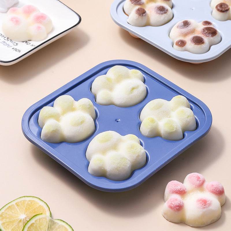 Silicone Ice Mold Cat's Claw Ice Cream Mold Ice Box Ice Tray - Mubimart