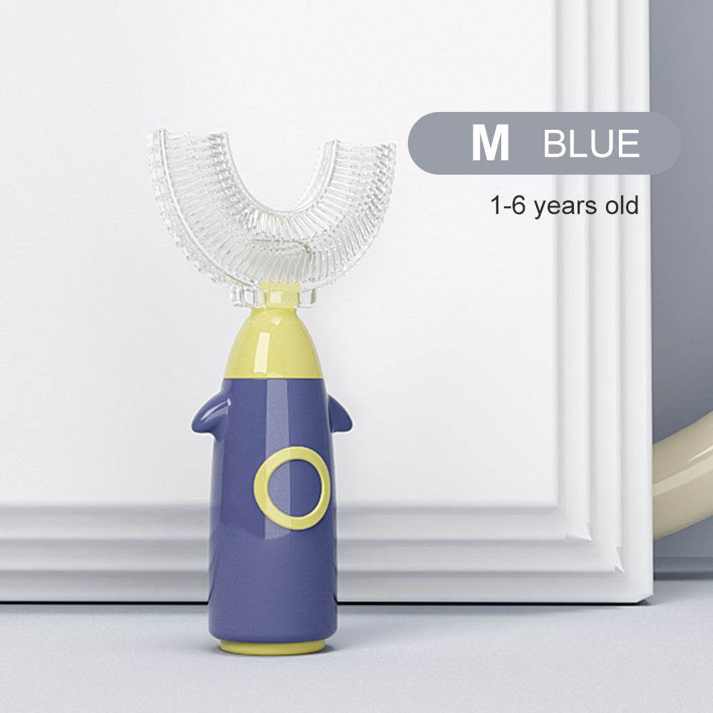 Silicone U-shaped Toothbrush For Children Manual Cleaning - Mubimart