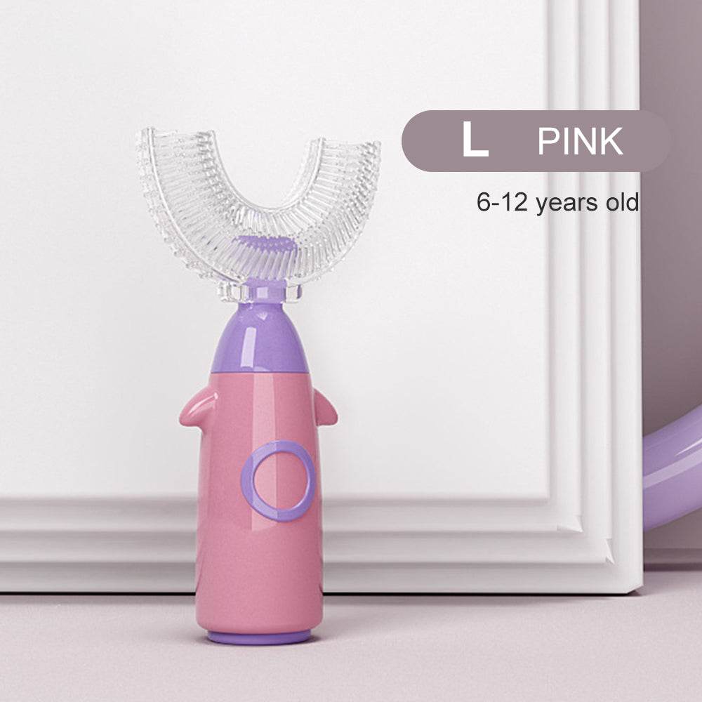 Silicone U-shaped Toothbrush For Children Manual Cleaning - Mubimart