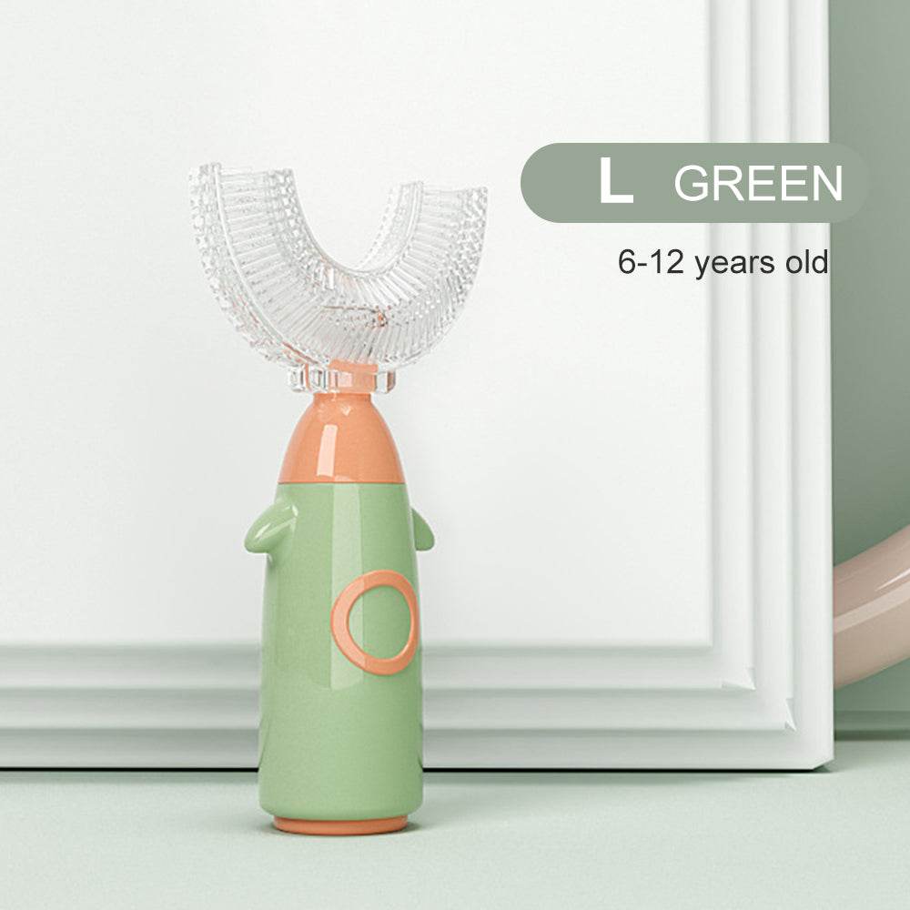 Silicone U-shaped Toothbrush For Children Manual Cleaning - Mubimart