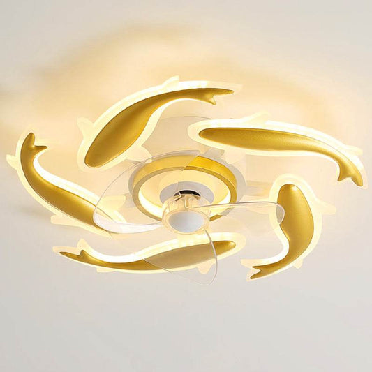 Simple Bedroom Ceiling Fan Lamp - Mubimart