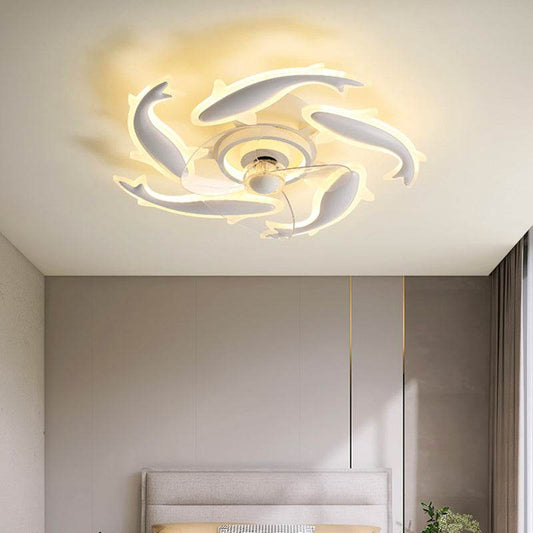 Simple-Bedroom-Ceiling-Fan-Lamp-Mubimart-7632 - Mubimart