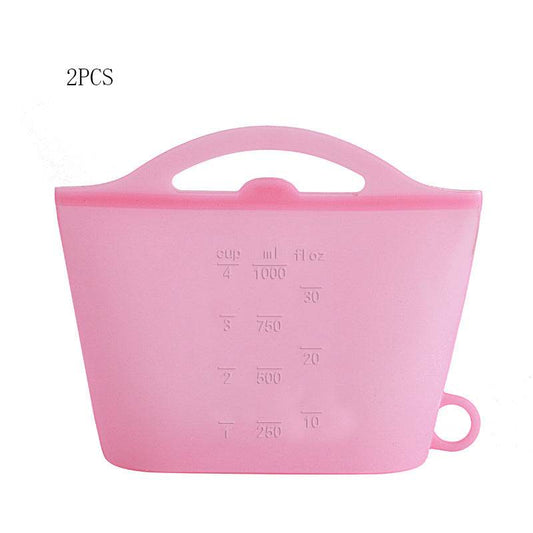 Simple Food Packaging Silicone Storage Bag - Mubimart