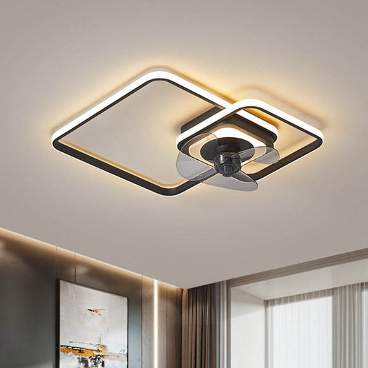 Simple-Modern-Bedroom-Ceiling-Fan-Lamp-Mubimart-5449 - Mubimart