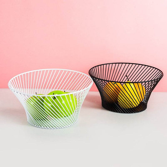 Simple Wrought Iron Fruit Basket - Mubimart