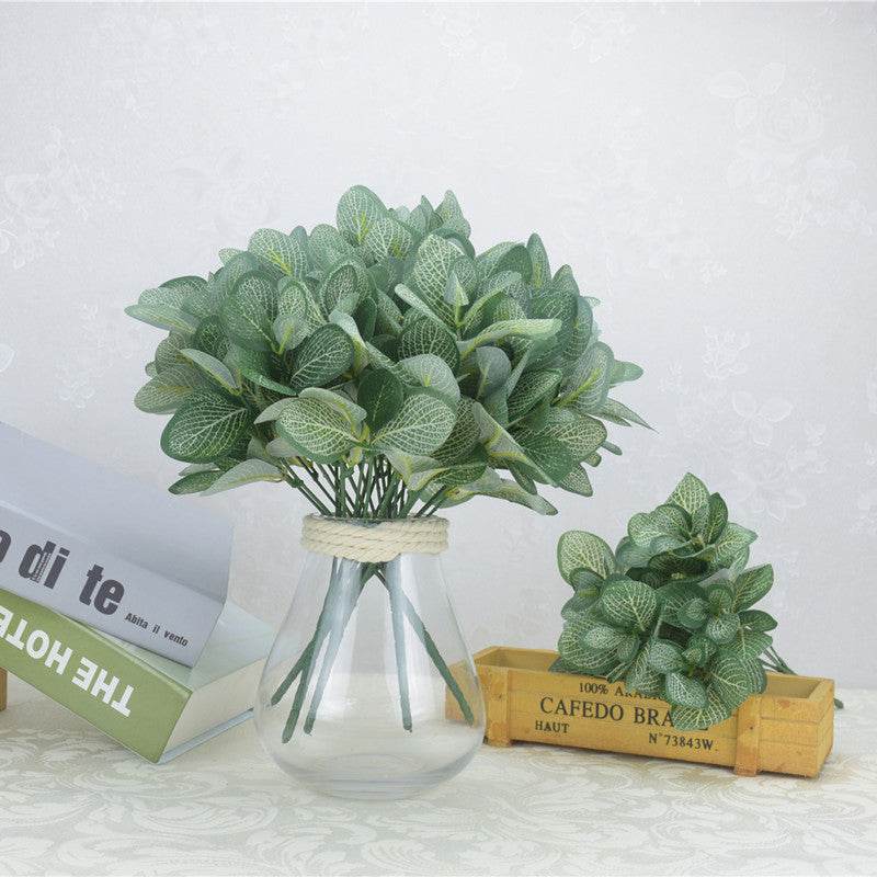 Single Bunch Of Artificial Flowers Artificial Green Plant Simulated Plants Grass Flower Plastic Flowers Fence Planter Partition Flower Arrangement Green Grass Green Radish - Mubimart