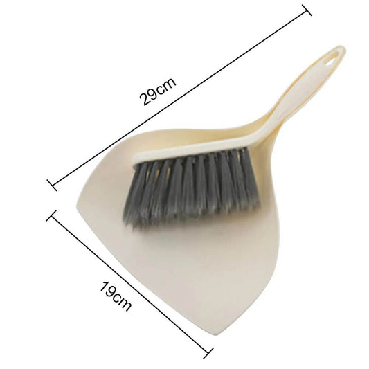 Small Broom Dustpan Suit Desktop Cleaning Plastic - Mubimart