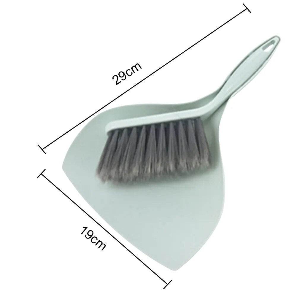 Small Broom Dustpan Suit Desktop Cleaning Plastic - Mubimart