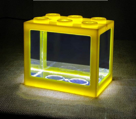 Small Building Block Box Fish Tank Special Fish Tank For Thai Fighting Fish - Mubimart