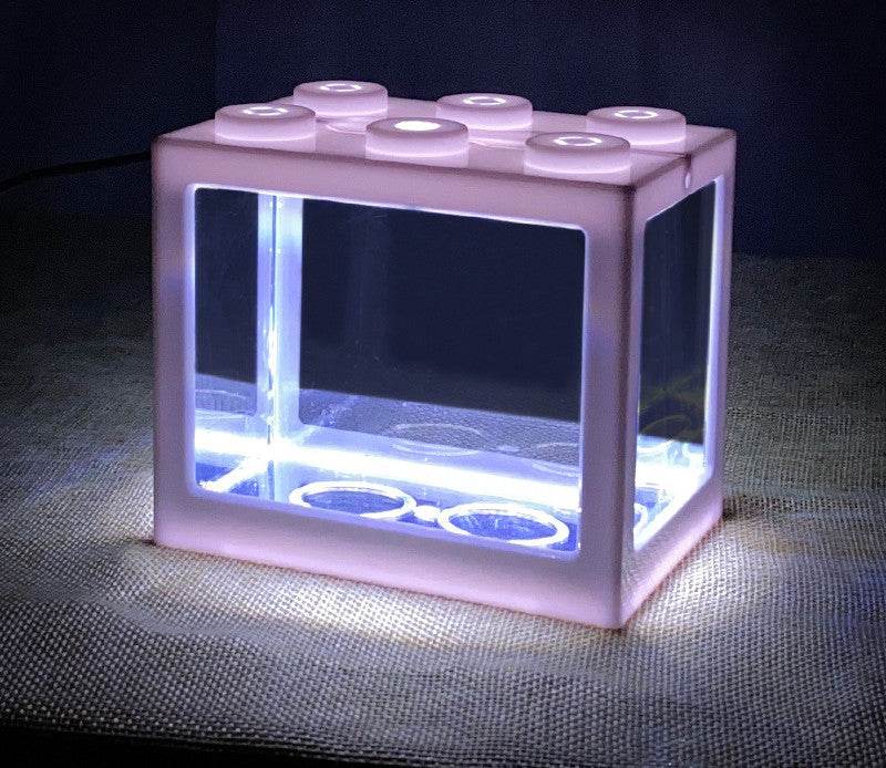 Small Building Block Box Fish Tank Special Fish Tank For Thai Fighting Fish - Mubimart
