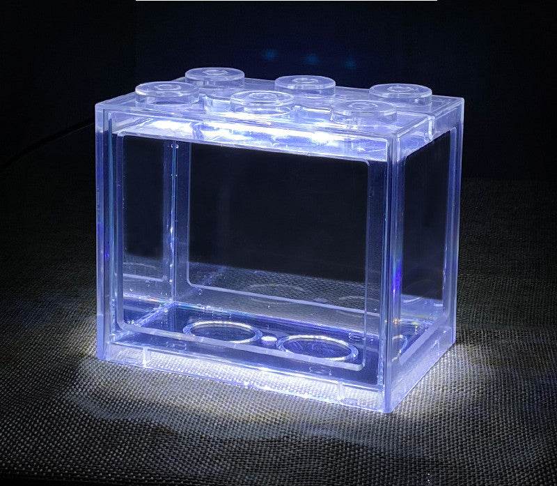 Small Building Block Box Fish Tank Special Fish Tank For Thai Fighting Fish - Mubimart