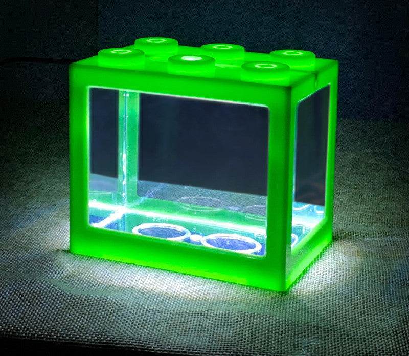 Small Building Block Box Fish Tank Special Fish Tank For Thai Fighting Fish - Mubimart
