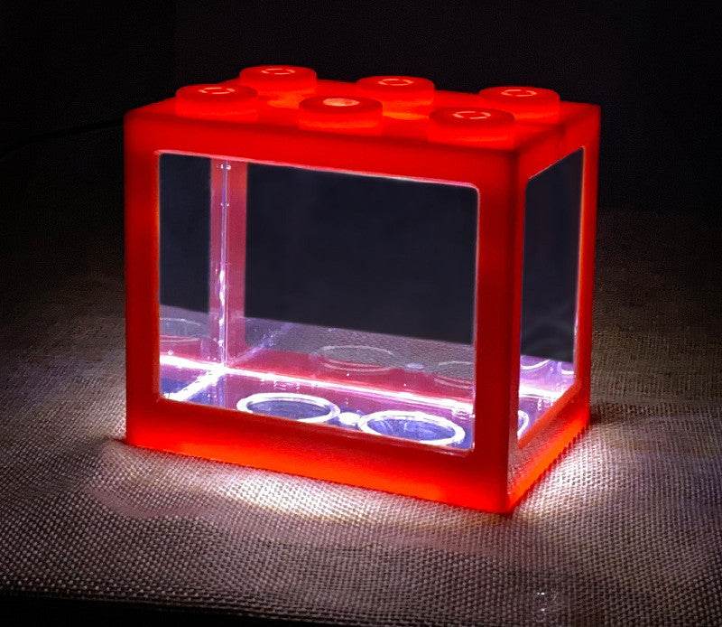 Small Building Block Box Fish Tank Special Fish Tank For Thai Fighting Fish - Mubimart