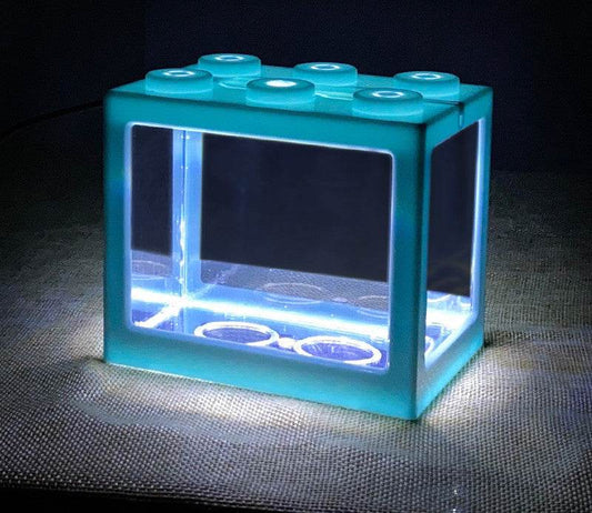 Small Building Block Box Fish Tank Special Fish Tank For Thai Fighting Fish - Mubimart