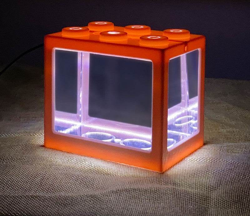Small Building Block Box Fish Tank Special Fish Tank For Thai Fighting Fish - Mubimart
