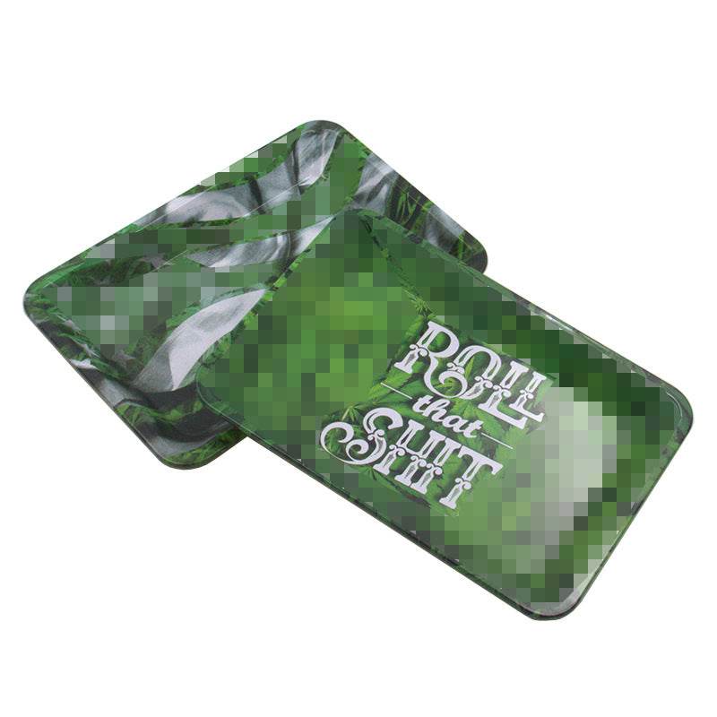 Small leaf tray tinplate cigarette tray - Mubimart