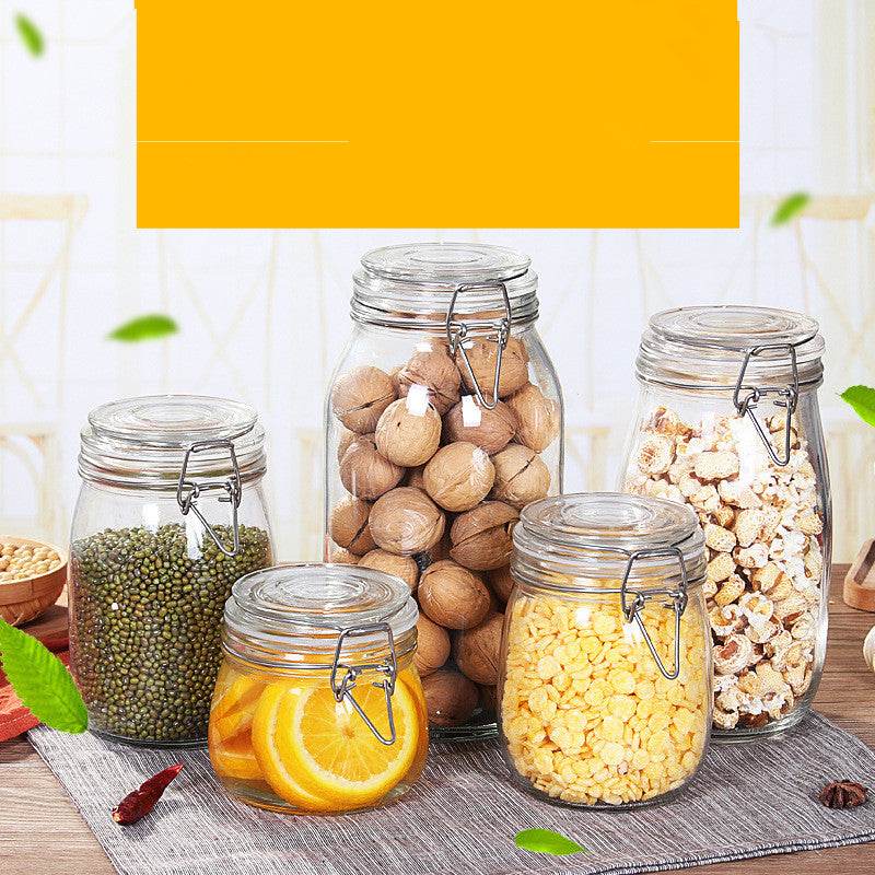 Snap glass sealed jar - Mubimart