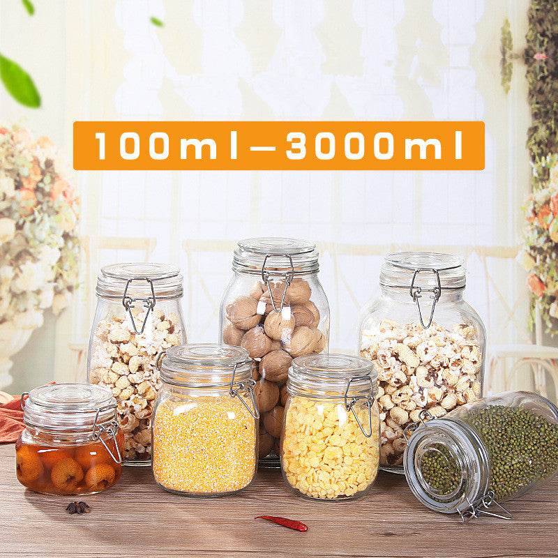 Snap glass sealed jar - Mubimart