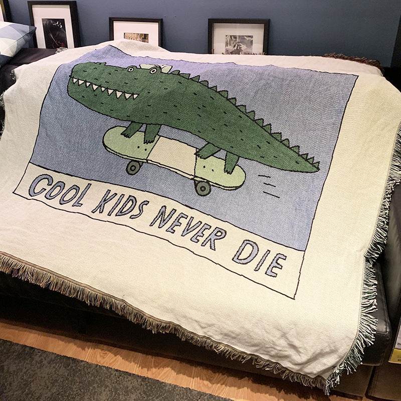 Sofa blanket knitted blanket - Mubimart