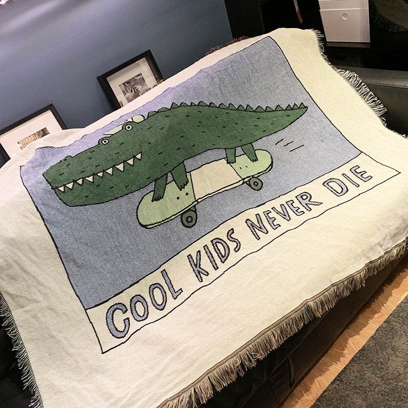 Sofa blanket knitted blanket - Mubimart
