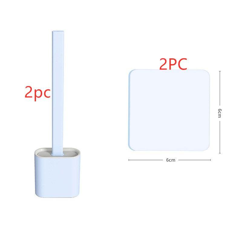 Soft Toilet Brush Household Toilet Cleaning Brush - Mubimart
