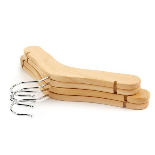 Solid Wood Clothes Hanger For Children, Children, Babies And Babies - Mubimart