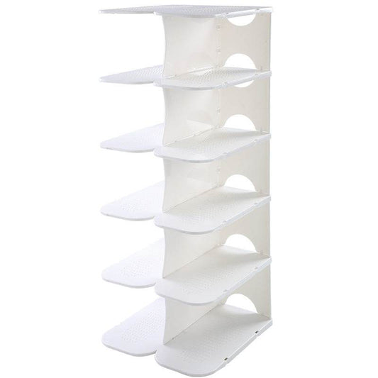 Space Saving Shoe Rack Bathroom Kitchen Shoe Slippers Rack - Mubimart
