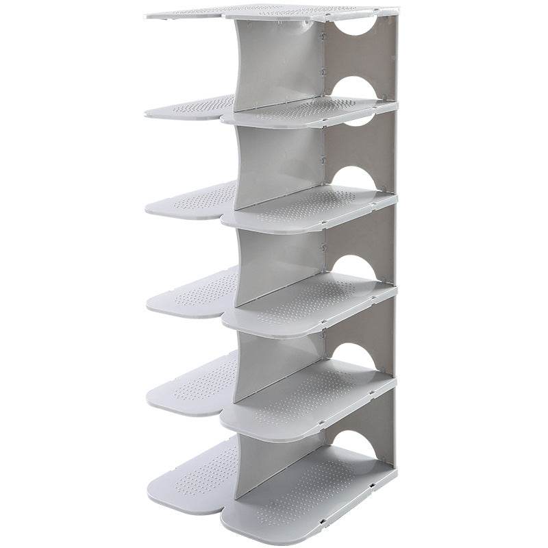 Space Saving Shoe Rack Bathroom Kitchen Shoe Slippers Rack - Mubimart