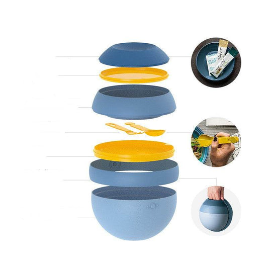 Spherical lunch box fresh-keeping box lunch box - Mubimart