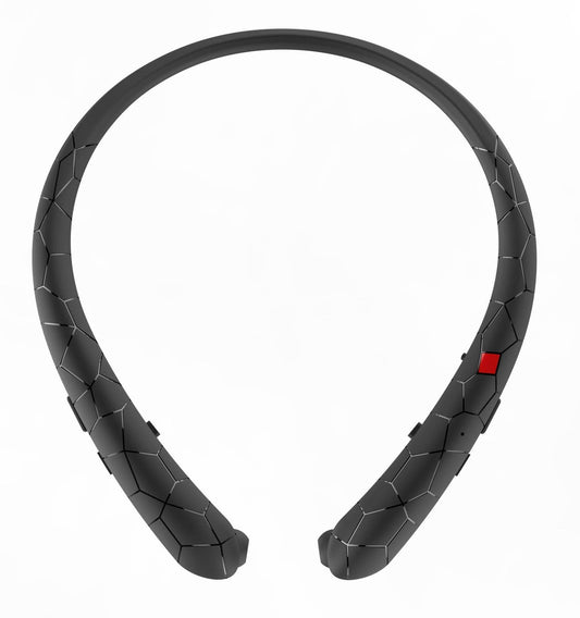 Sports Retractable Wire Handsfree Call Wireless Neckband Bluetooth Headphones Stereo Headset - Mubimart