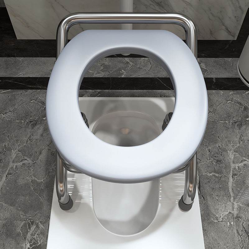 Spot Folding Stainless Steel Elderly Household Potty Seat Mobile Commode Toilet Toilet Chair Patient Commode Chairs - Mubimart