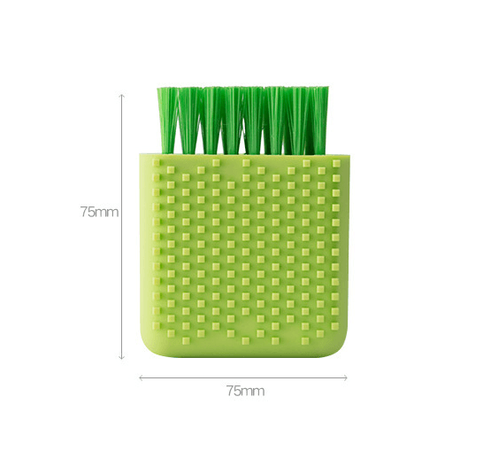 Square Potted Silicone Kitchen Washing Bowl Dish Laundry Clothes Cleaning Brush - Mubimart