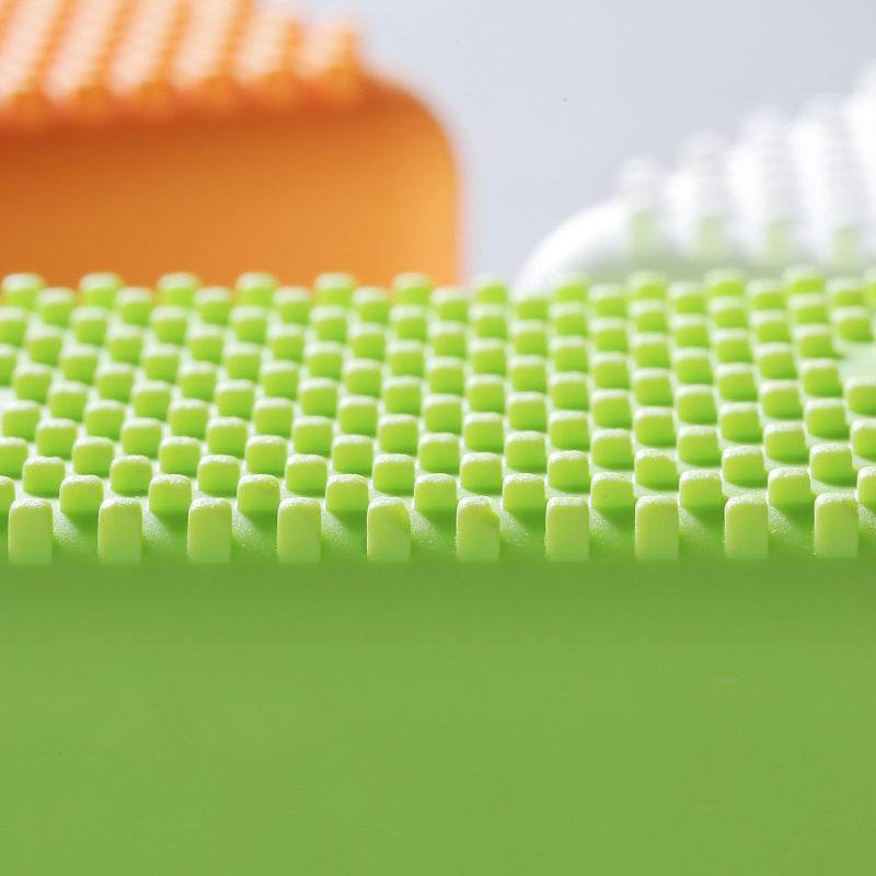 Square Potted Silicone Kitchen Washing Bowl Dish Laundry Clothes Cleaning Brush - Mubimart