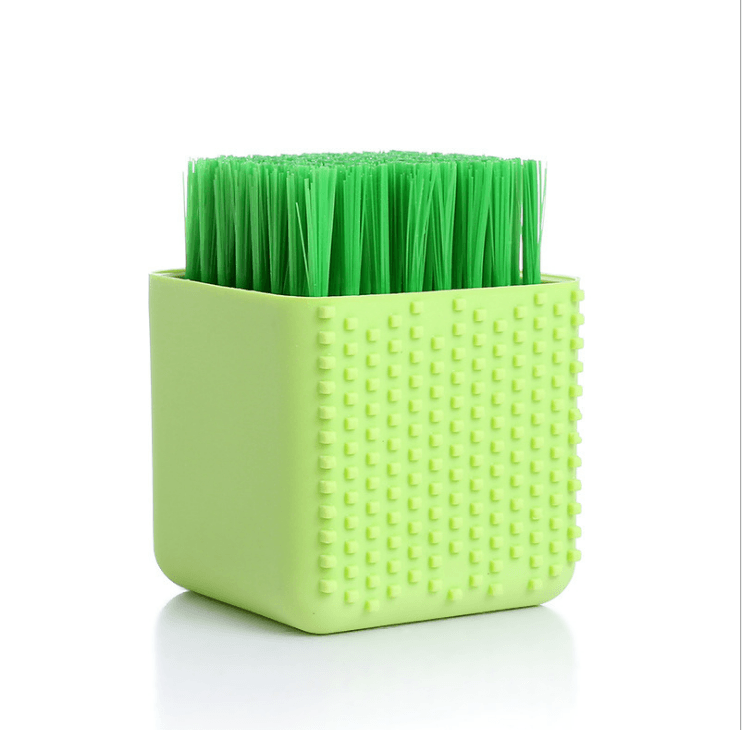 Square Potted Silicone Kitchen Washing Bowl Dish Laundry Clothes Cleaning Brush - Mubimart