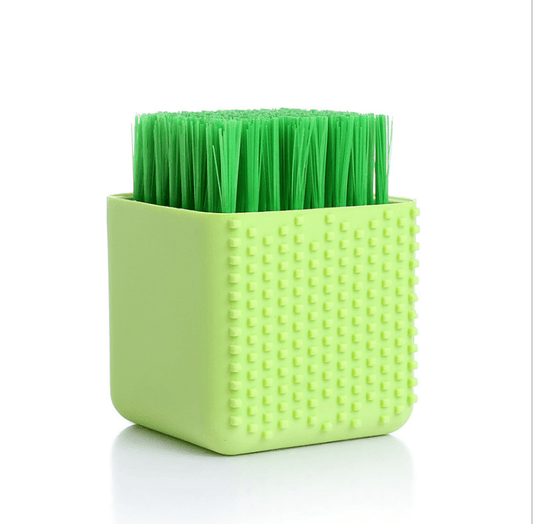 Square Potted Silicone Kitchen Washing Bowl Dish Laundry Clothes Cleaning Brush - Mubimart
