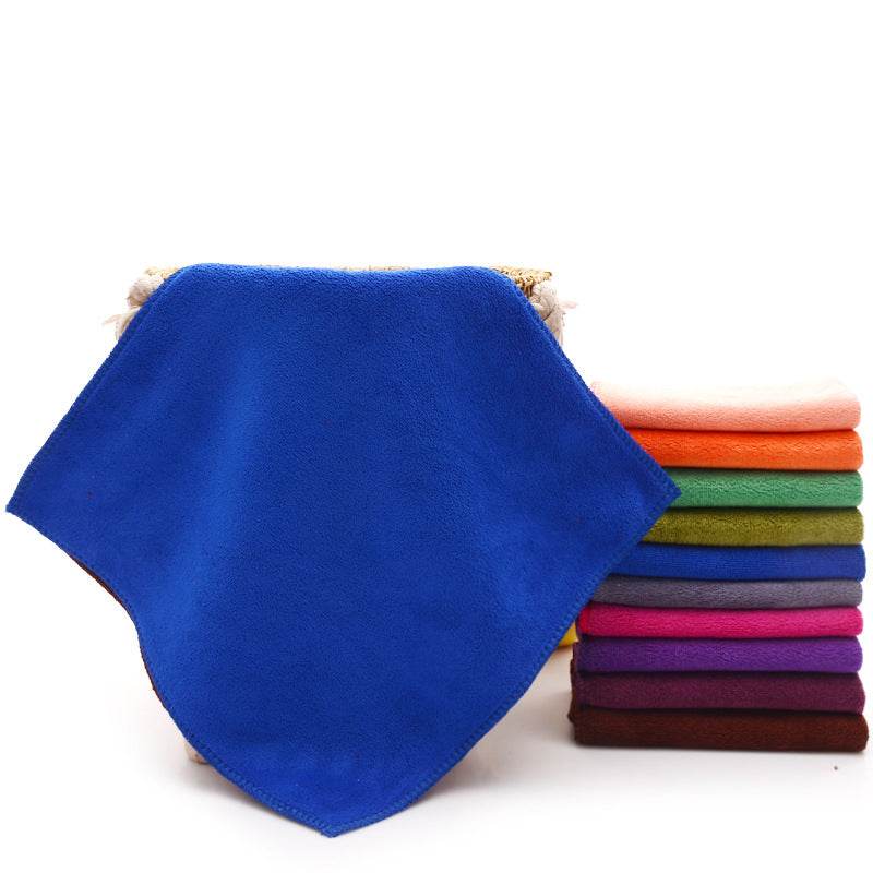 Square Towels Small Towels Fine Fiber Dish Cloth Absorbent Car Wipes, Scouring Pads Children'S Saliva Towels Car Wipes - Mubimart